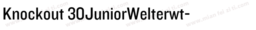 Knockout 30JuniorWelterwt字体转换
